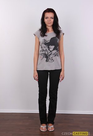 Czech Casting  picture collection featuring Monika unveiling sexy shape